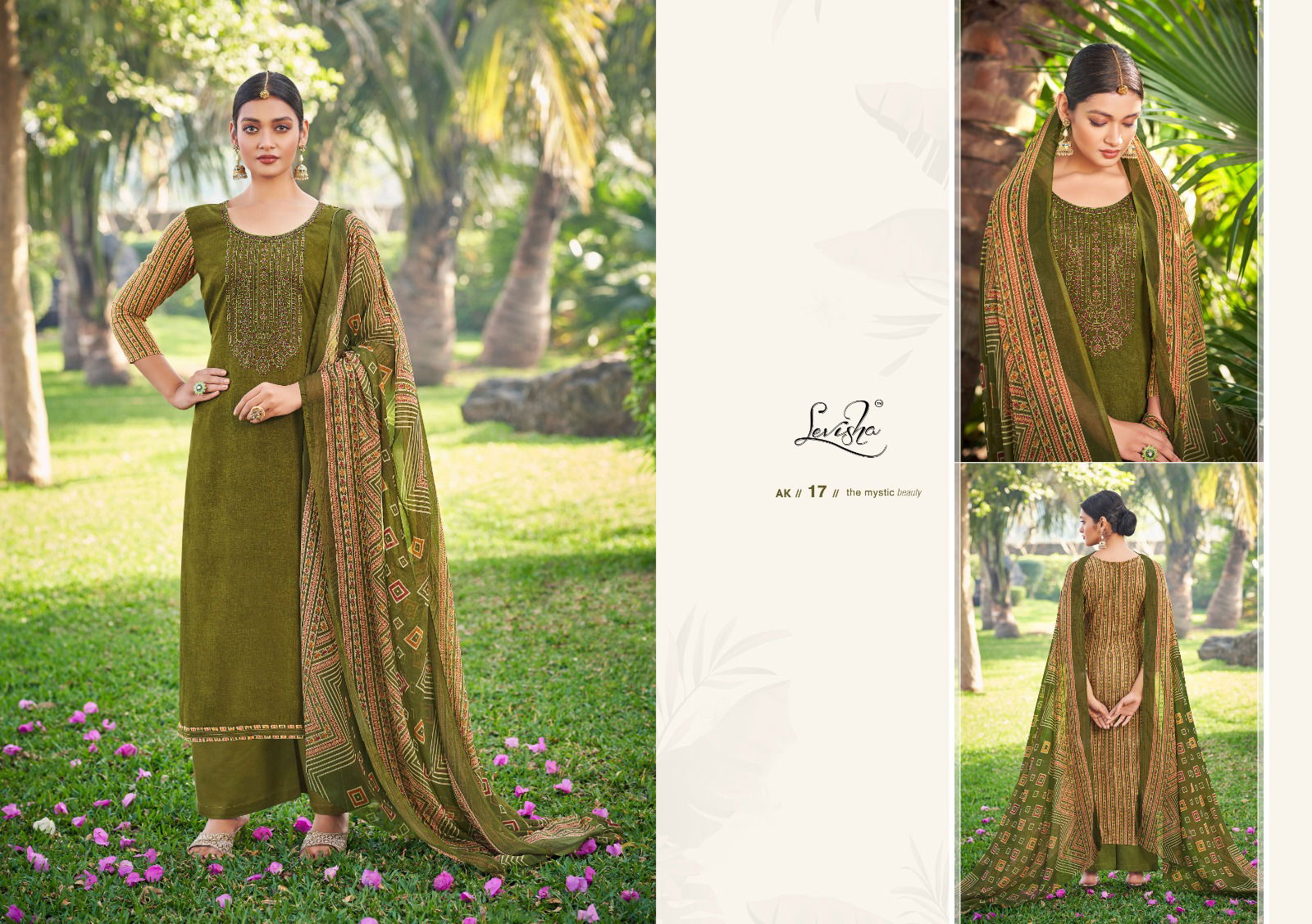 Anamika By Levisha AK-13 To AK-18 Dress Material Catalog